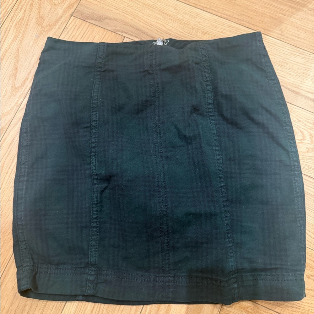 Free People Dark Green Pencil Skirt